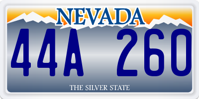 NV license plate 44A260