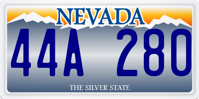 NV license plate 44A280