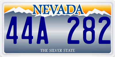 NV license plate 44A282