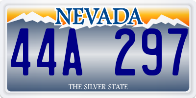 NV license plate 44A297