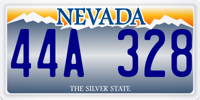 NV license plate 44A328