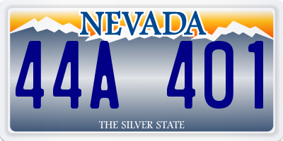 NV license plate 44A401