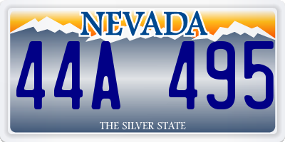 NV license plate 44A495