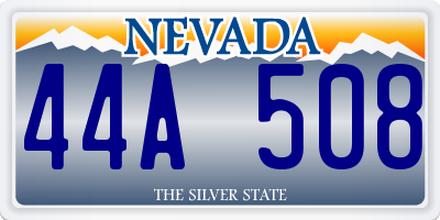 NV license plate 44A508