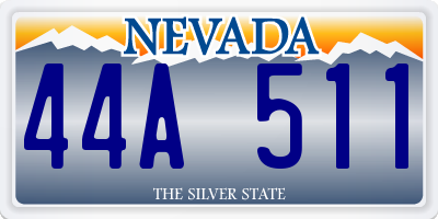 NV license plate 44A511