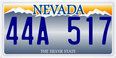 NV license plate 44A517