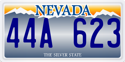 NV license plate 44A623
