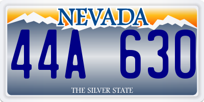 NV license plate 44A630