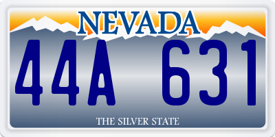 NV license plate 44A631