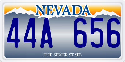 NV license plate 44A656