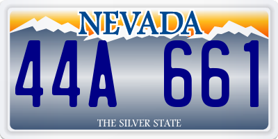 NV license plate 44A661
