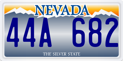 NV license plate 44A682