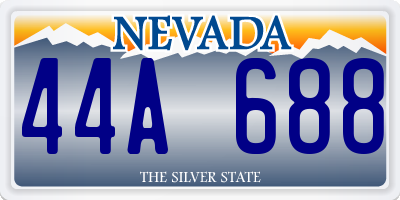 NV license plate 44A688