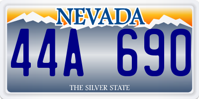 NV license plate 44A690
