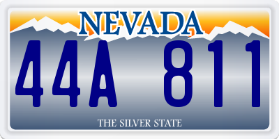 NV license plate 44A811