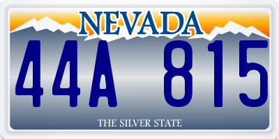 NV license plate 44A815