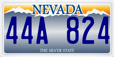 NV license plate 44A824