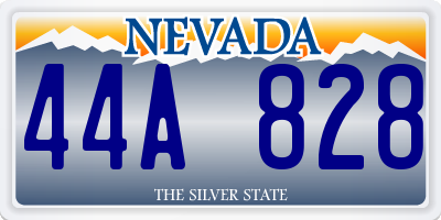 NV license plate 44A828