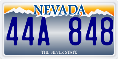 NV license plate 44A848