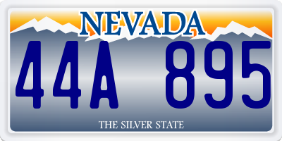 NV license plate 44A895