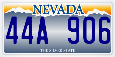 NV license plate 44A906
