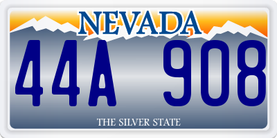 NV license plate 44A908