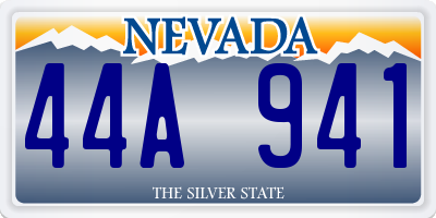 NV license plate 44A941