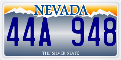 NV license plate 44A948