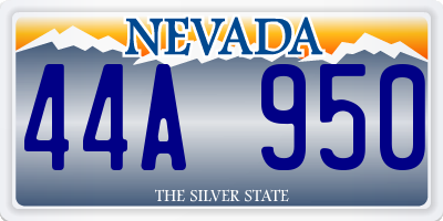 NV license plate 44A950