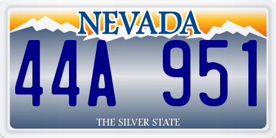 NV license plate 44A951