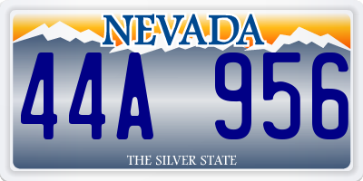 NV license plate 44A956