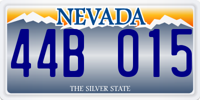 NV license plate 44B015