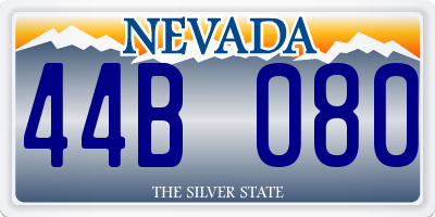 NV license plate 44B080