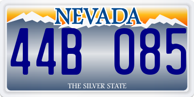 NV license plate 44B085