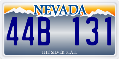 NV license plate 44B131