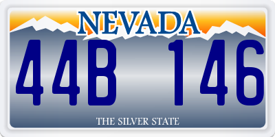 NV license plate 44B146