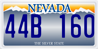 NV license plate 44B160