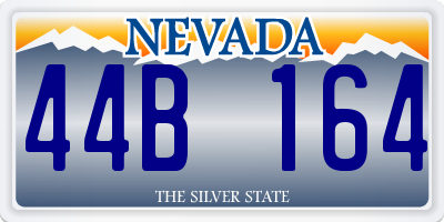 NV license plate 44B164