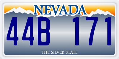 NV license plate 44B171
