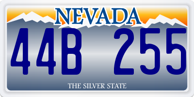 NV license plate 44B255
