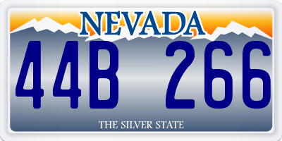 NV license plate 44B266