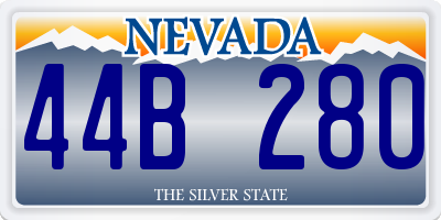 NV license plate 44B280