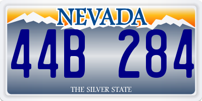 NV license plate 44B284
