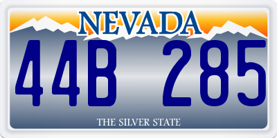 NV license plate 44B285