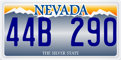 NV license plate 44B290