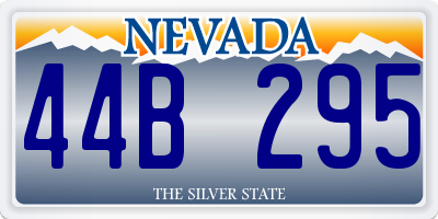 NV license plate 44B295