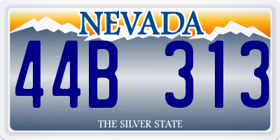NV license plate 44B313