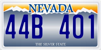 NV license plate 44B401