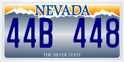 NV license plate 44B448