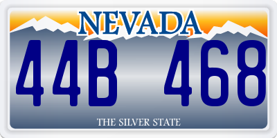 NV license plate 44B468
